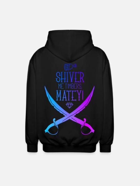 Pirate saber - Unisex Hooded Jacket - black