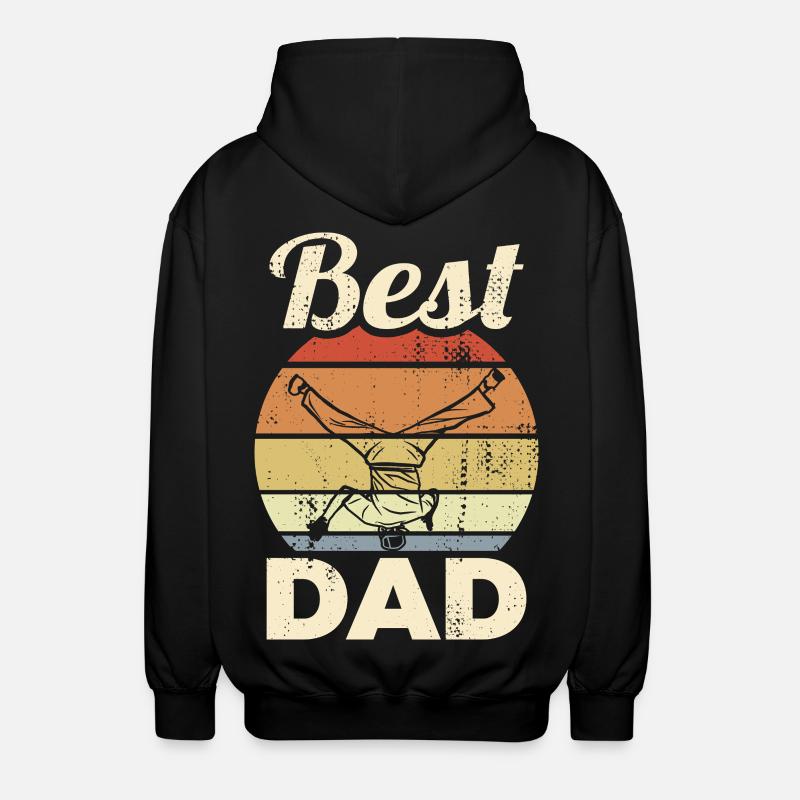 Bester Breakdance Papa - Unisex Kapuzenjacke - Schwarz