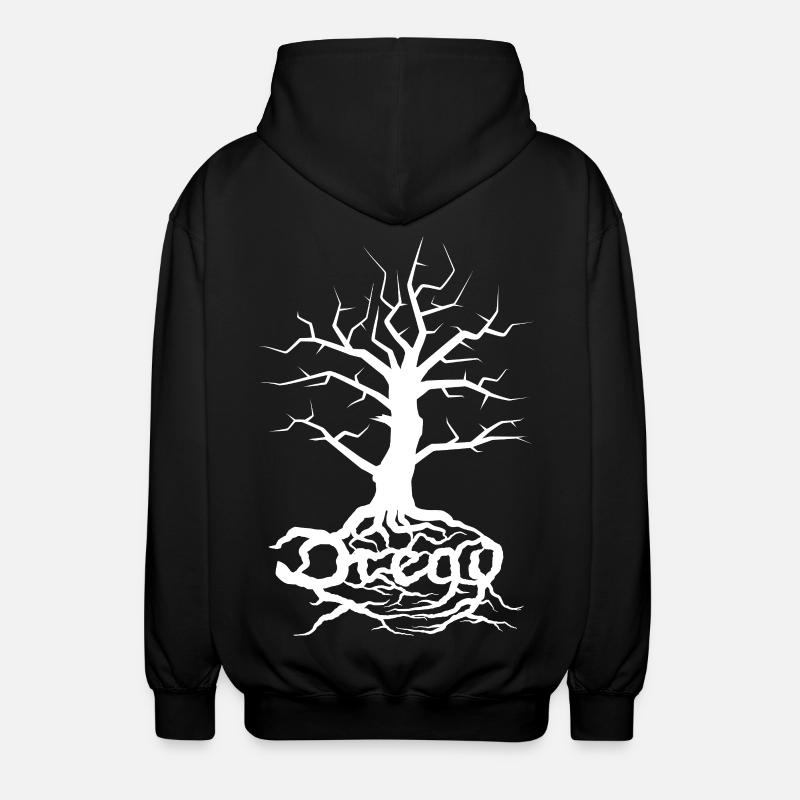 Dread Baum Weiß - Unisex Kapuzenjacke - Schwarz