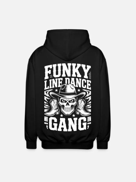 Funky Line Dance Gang - Unisex Hooded Jacket - black