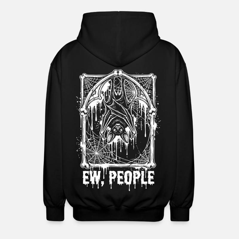 Ew, les gens Bat Gothic - Veste à capuche unisexe - noir