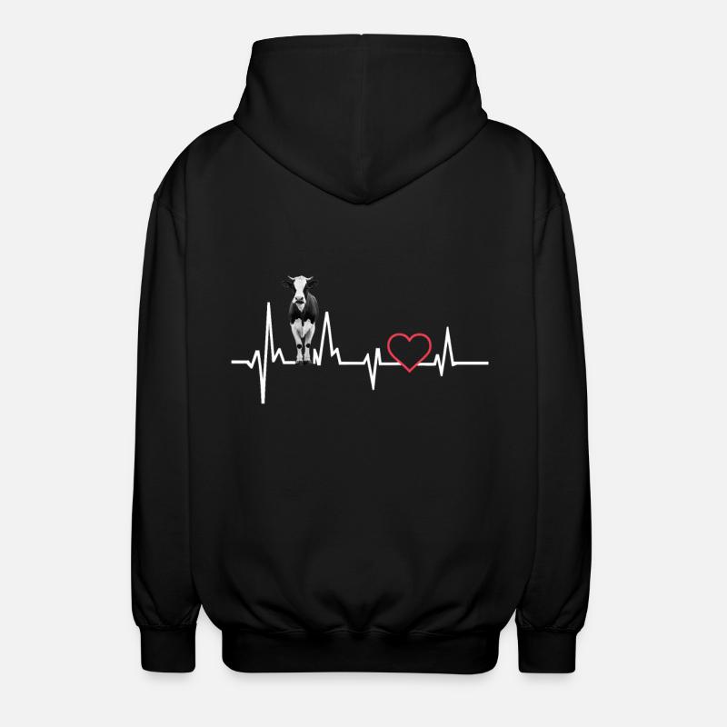 Vache - Veste à capuche unisexe - noir