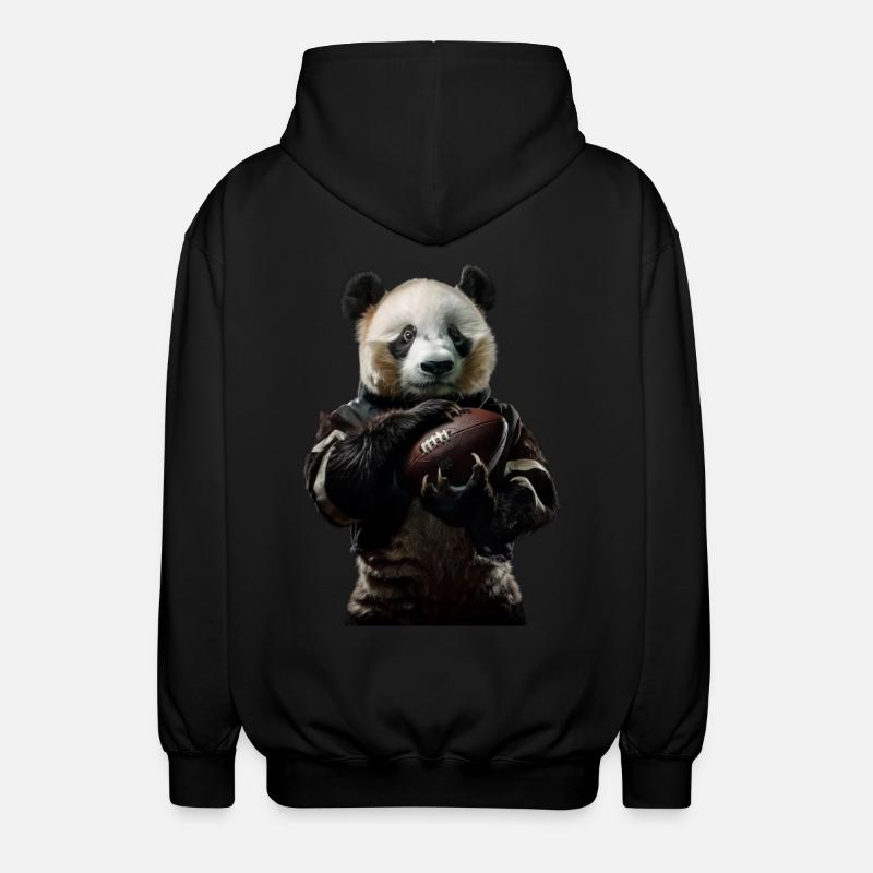 Panda - Veste à capuche unisexe - noir