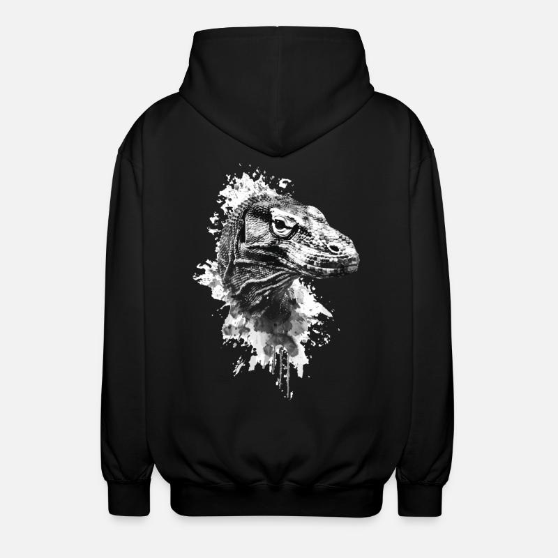 Dragon de Komodo - Veste à capuche unisexe - noir