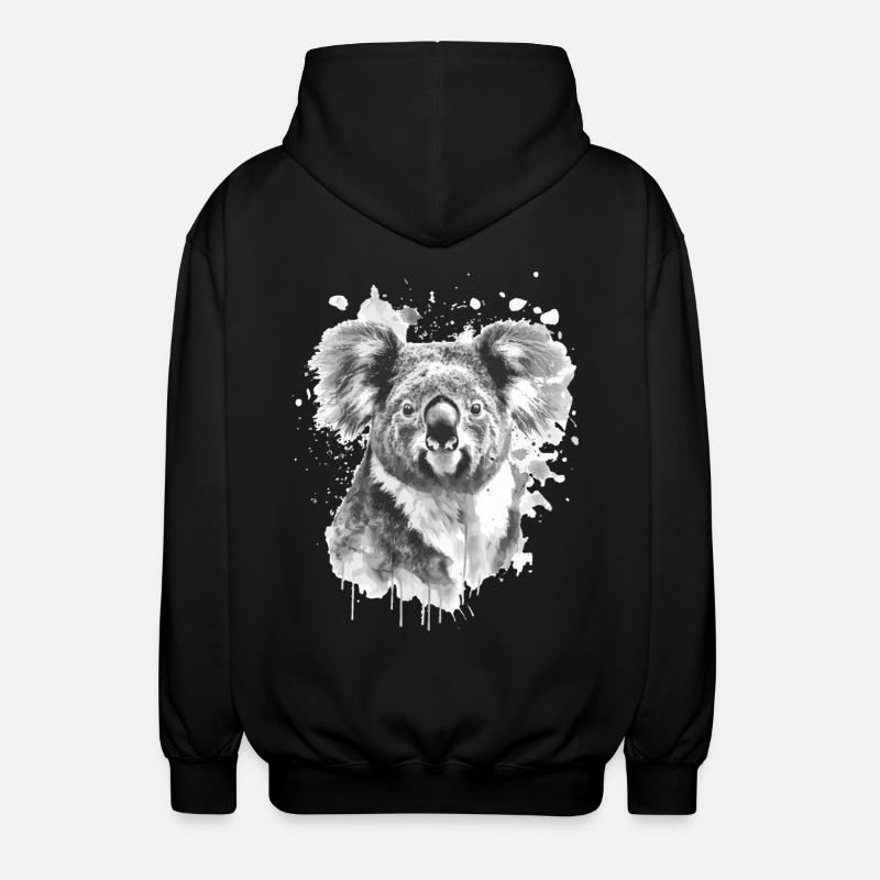Koala - Unisex Kapuzenjacke - Schwarz