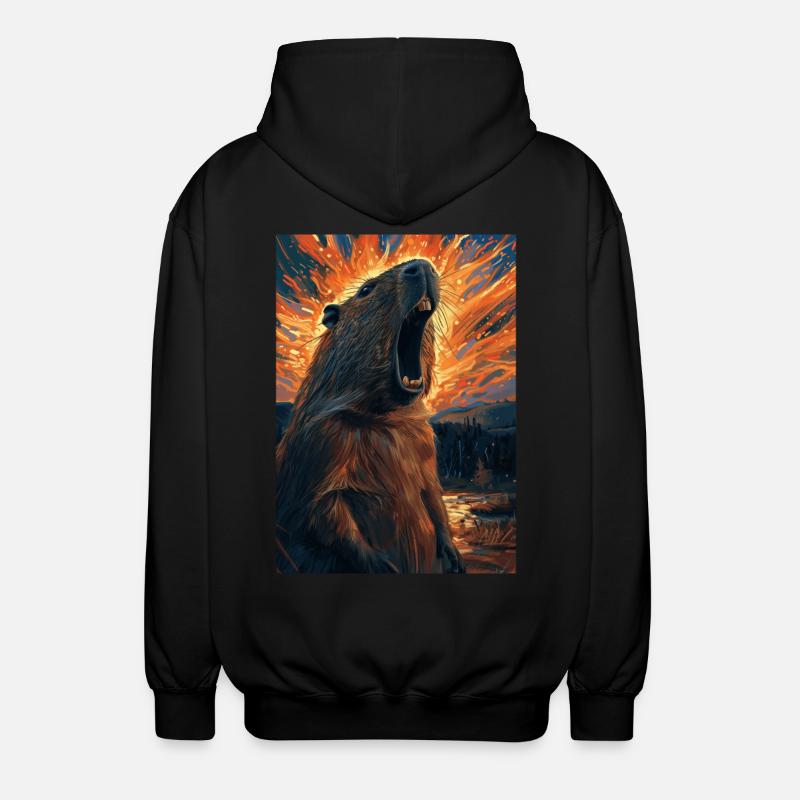 Capybara - Veste à capuche unisexe - noir