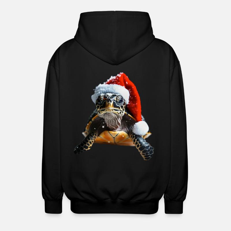 Turtle - Unisex Hooded Jacket - black