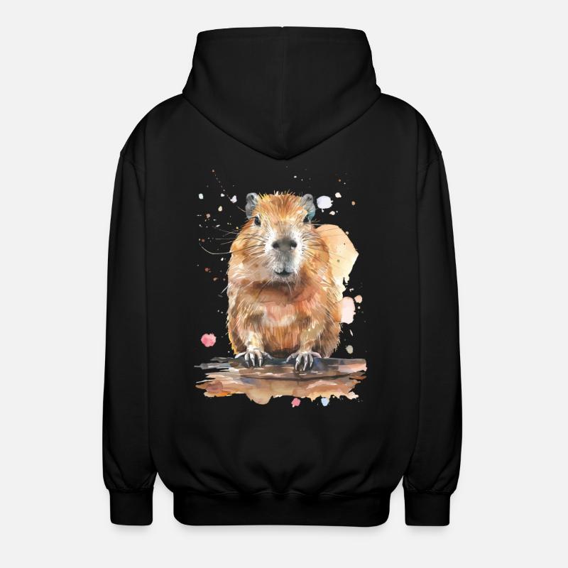 Capybara - Veste à capuche unisexe - noir