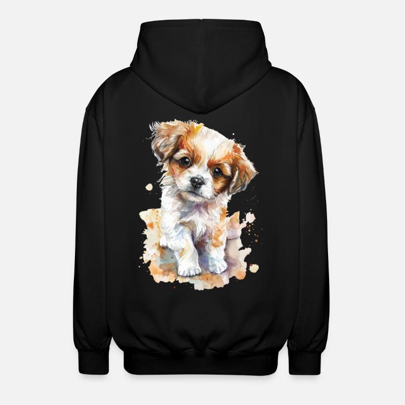 Chien - Veste à capuche unisexe - noir