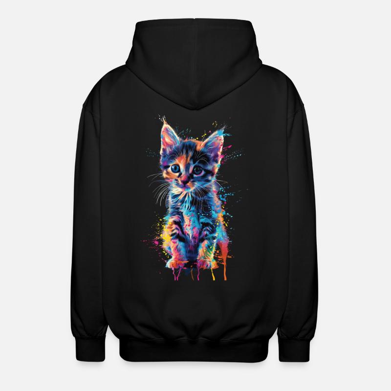 Chat - Veste à capuche unisexe - noir