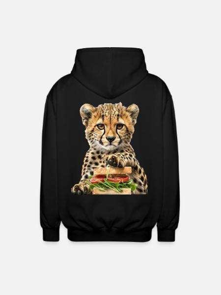 Gepard - Unisex Kapuzenjacke - Schwarz