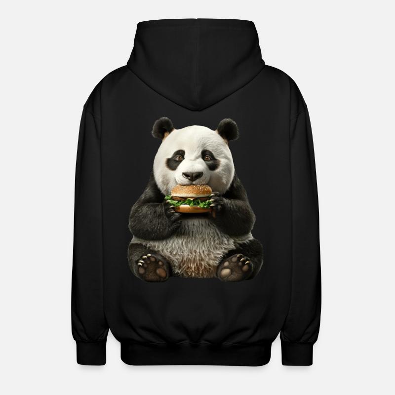Panda - Veste à capuche unisexe - noir