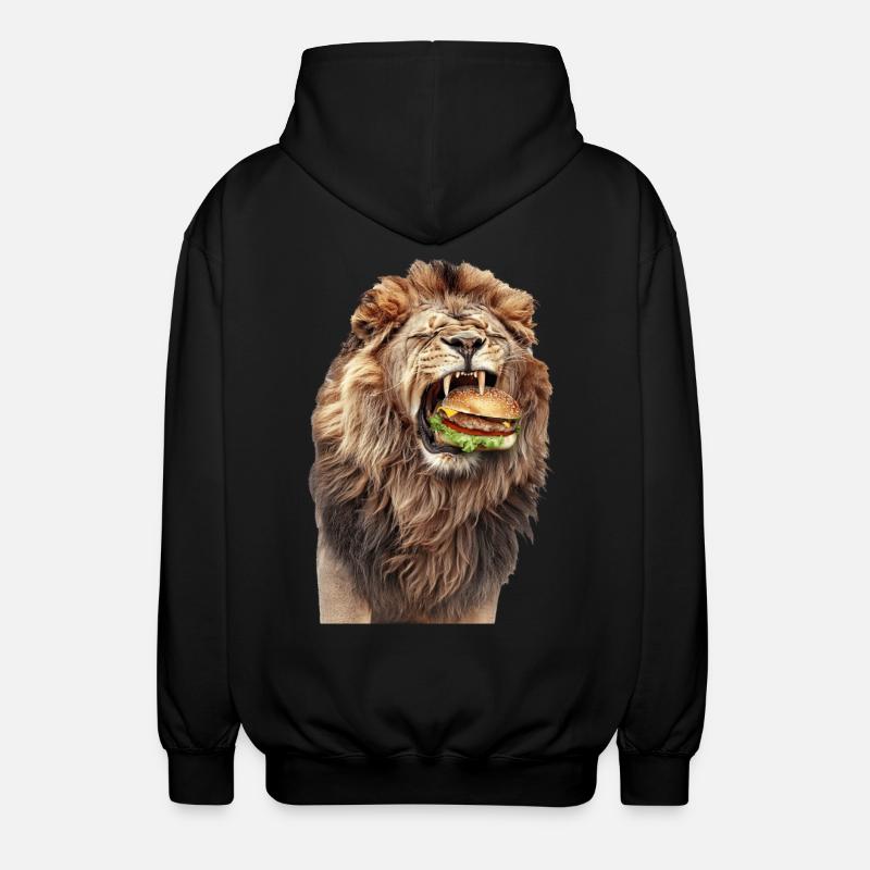 Lion - Veste à capuche unisexe - noir
