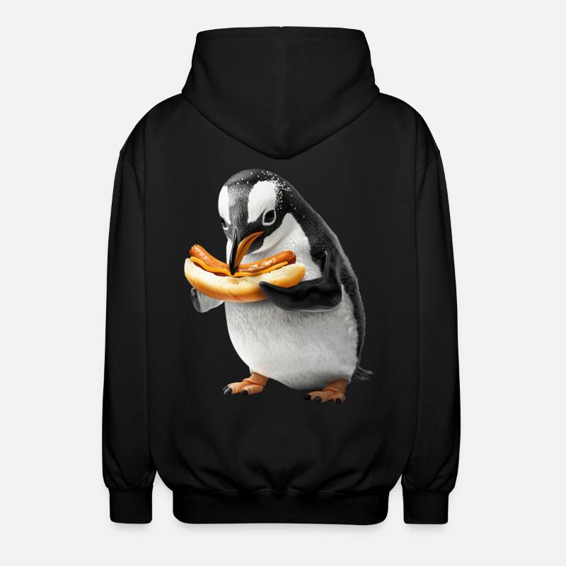 Pingouin - Veste à capuche unisexe - noir