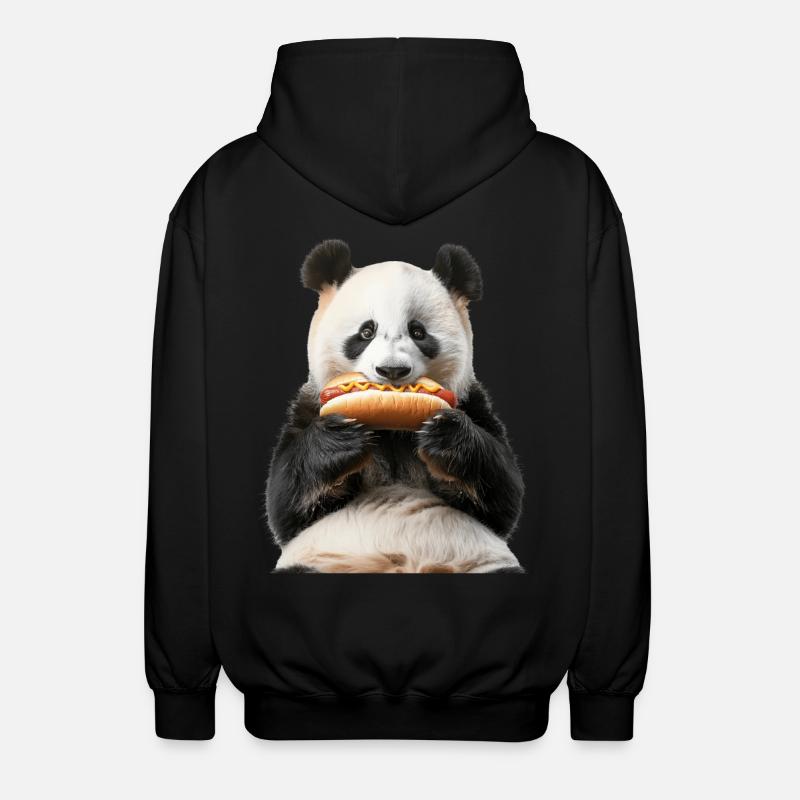 Panda - Veste à capuche unisexe - noir