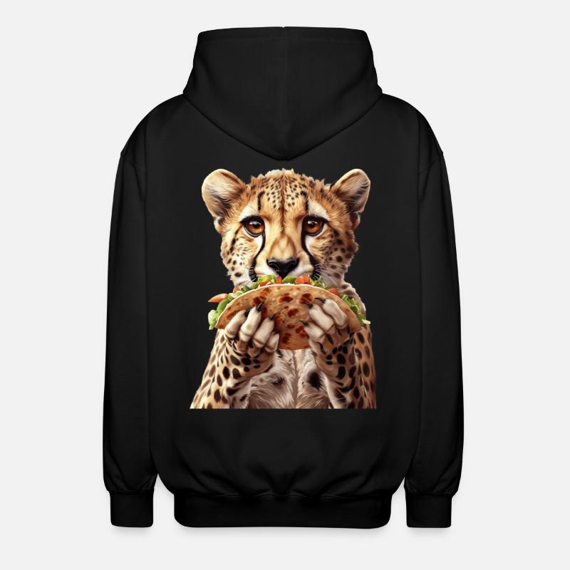 Gepard - Unisex Kapuzenjacke - Schwarz