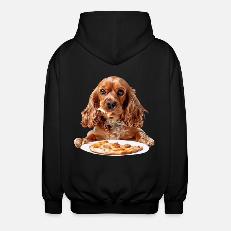 Cocker Spaniel - Unisex Hooded Jacket - black