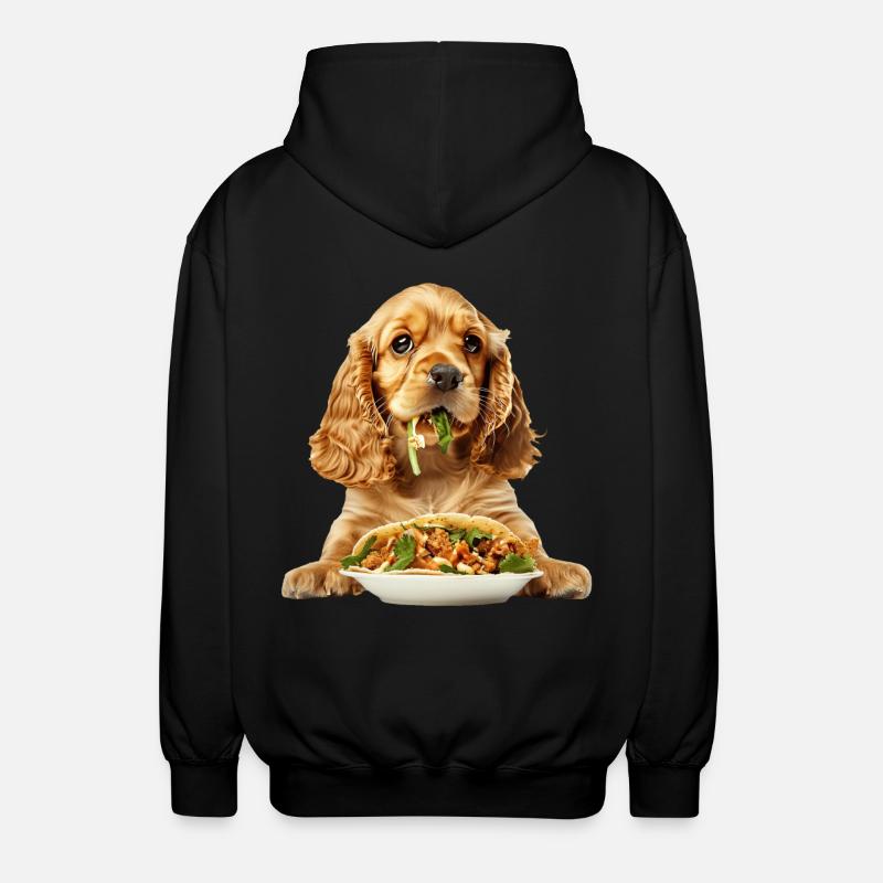 Cocker Spaniel - Veste à capuche unisexe - noir