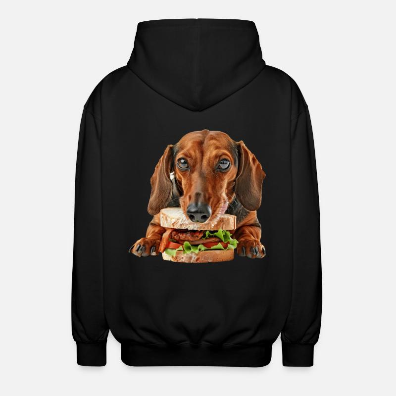 Teckel - Veste à capuche unisexe - noir