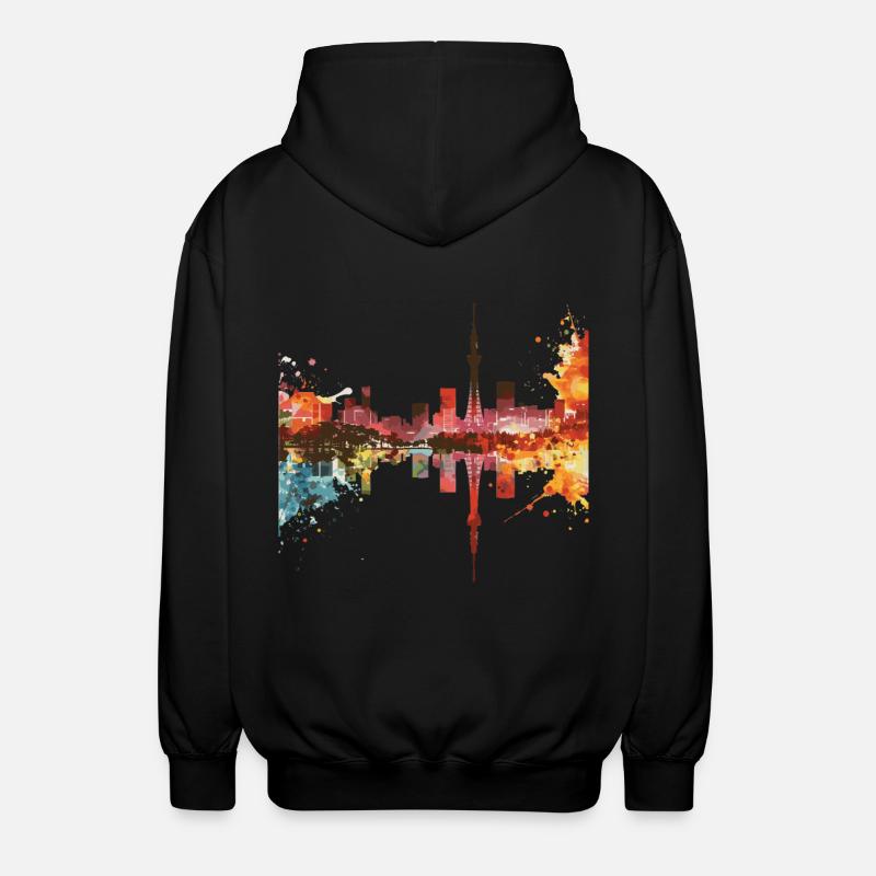 Iizuka - Unisex Hooded Jacket - black