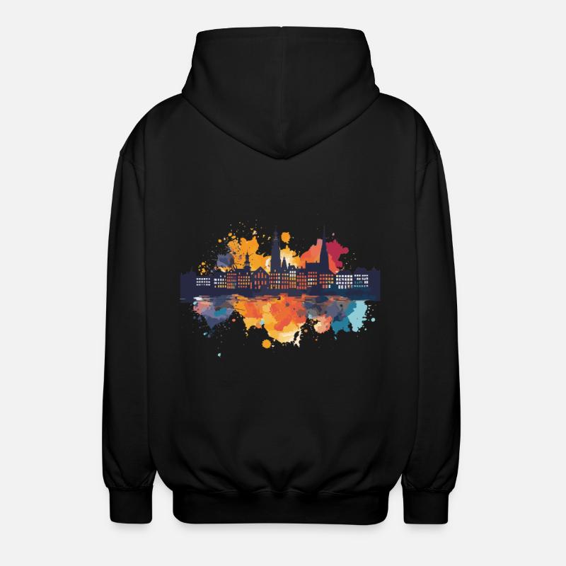 Terneuzen - Unisex Kapuzenjacke - Schwarz