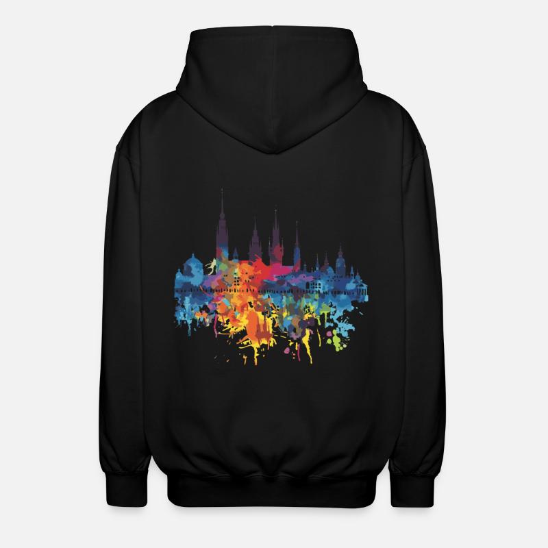 Stettin - Unisex Kapuzenjacke - Schwarz