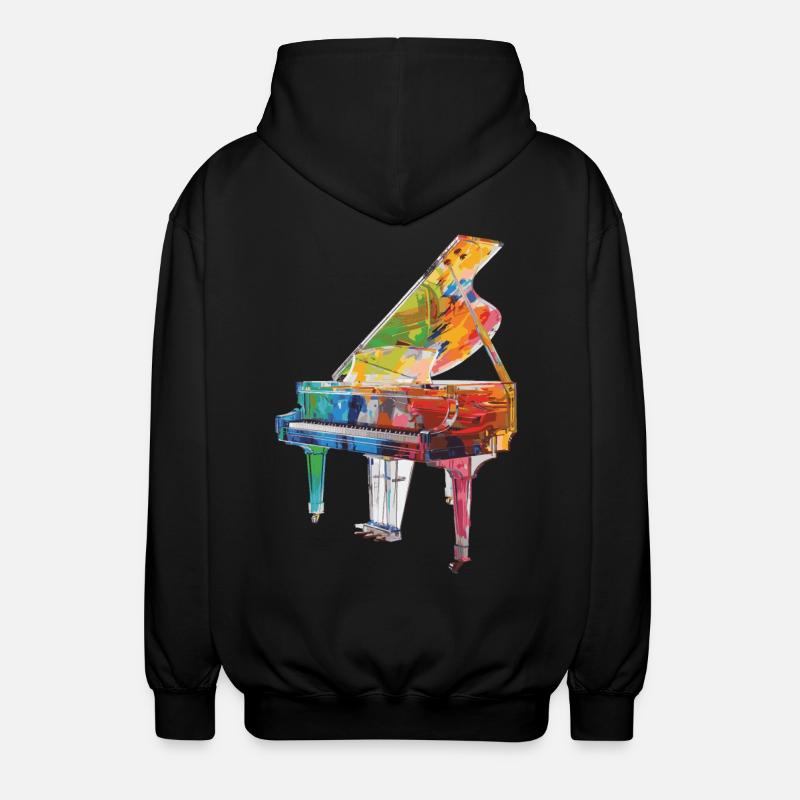 Piano - Veste à capuche unisexe - noir
