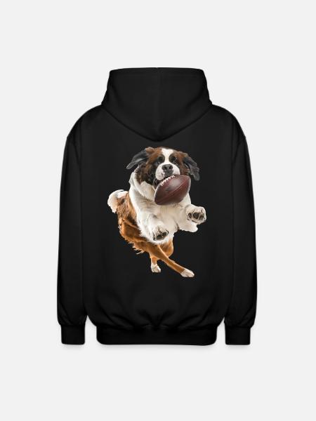 Saint Bernard - Unisex Hooded Jacket - black