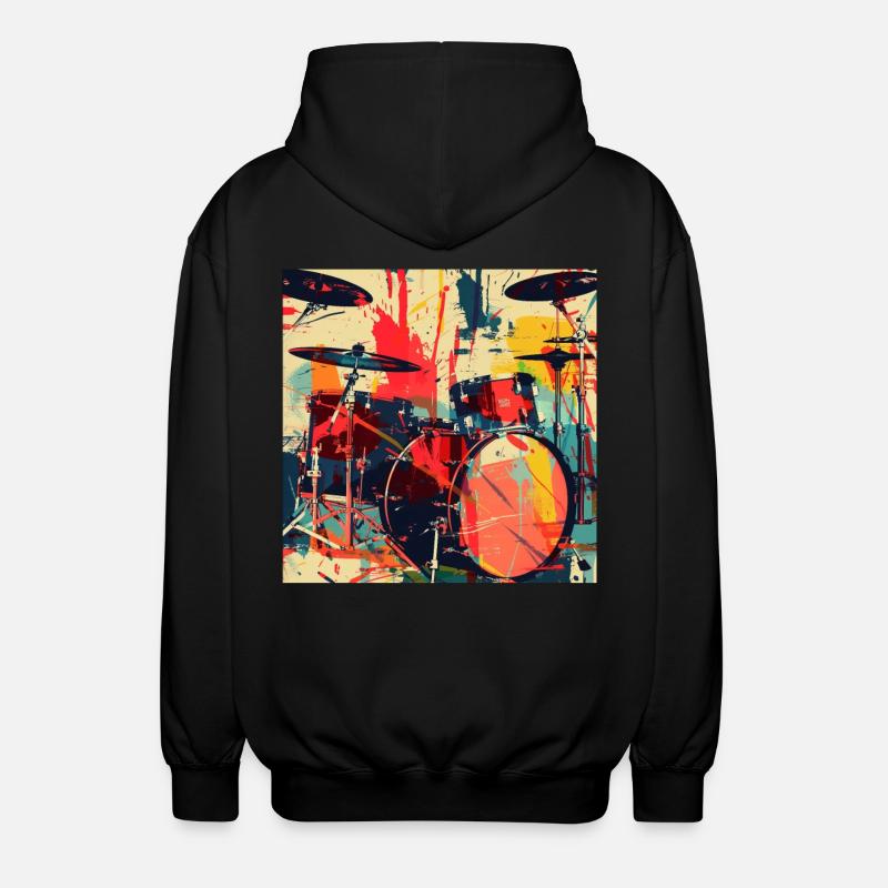 Percussion - Veste à capuche unisexe - noir