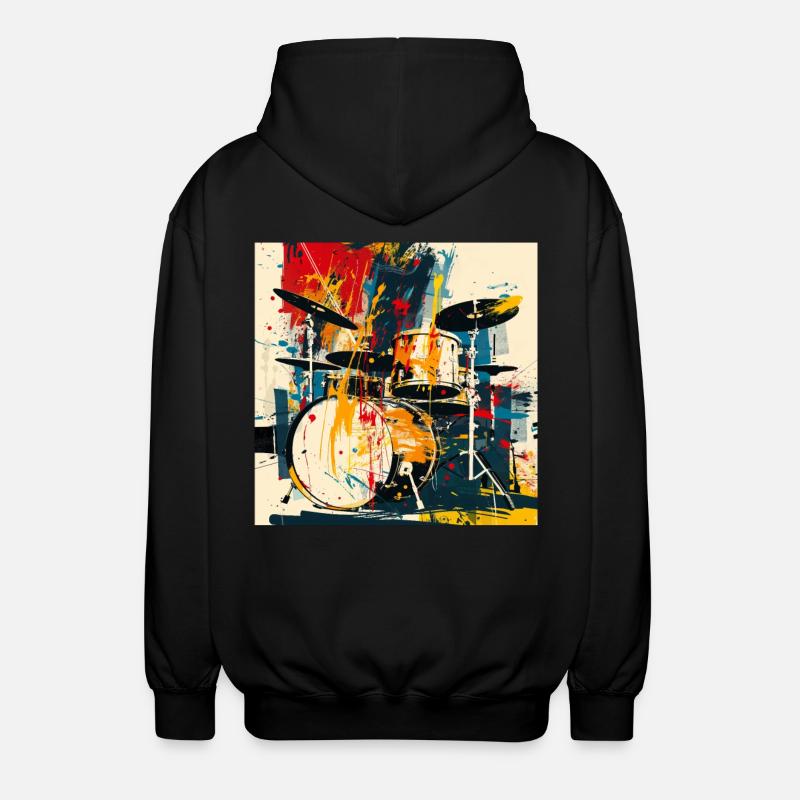 Percussion - Veste à capuche unisexe - noir