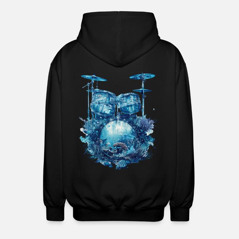 Fûts de poisson - Veste à capuche unisexe - noir