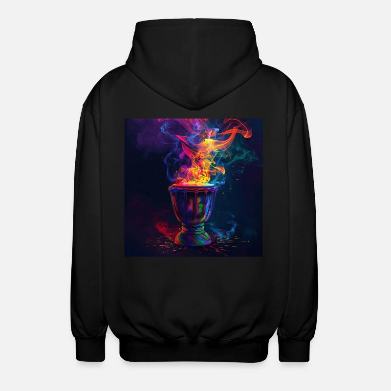 Schlagzeug - Unisex Kapuzenjacke - Schwarz
