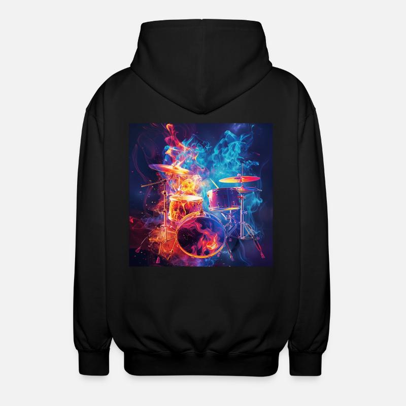 Percussion - Unisex Hooded Jacket - black