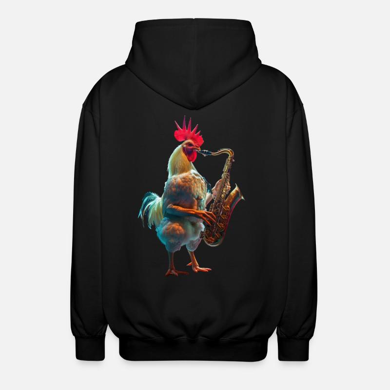 Hahn Saxophone - Veste à capuche unisexe - noir