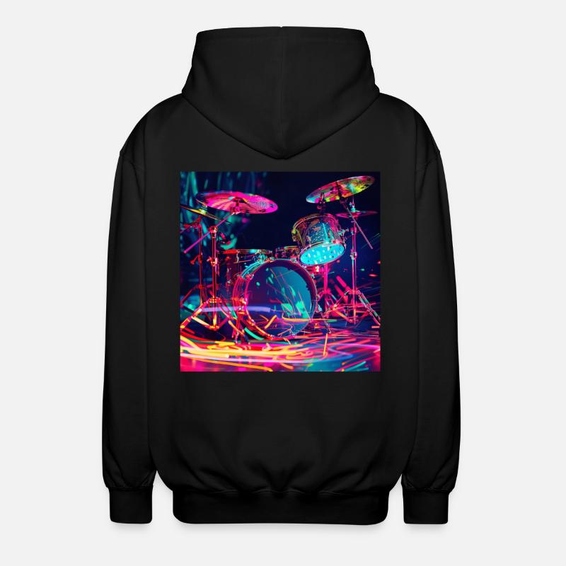 Percussion - Veste à capuche unisexe - noir