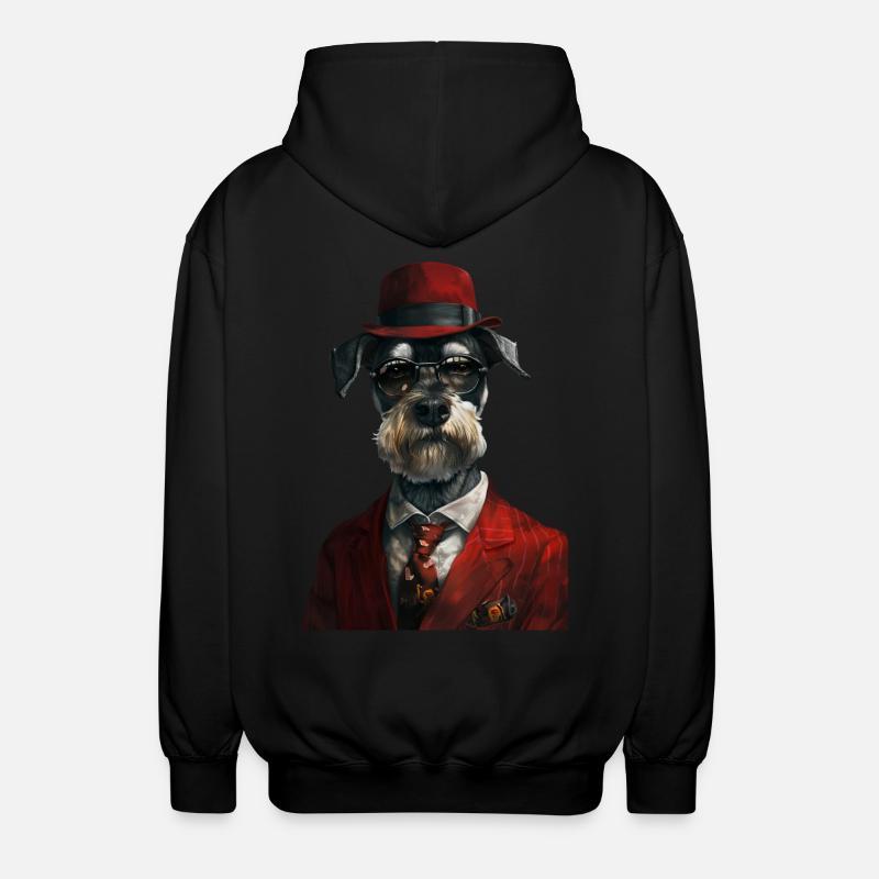 Schnauzer - Unisex Kapuzenjacke - Schwarz