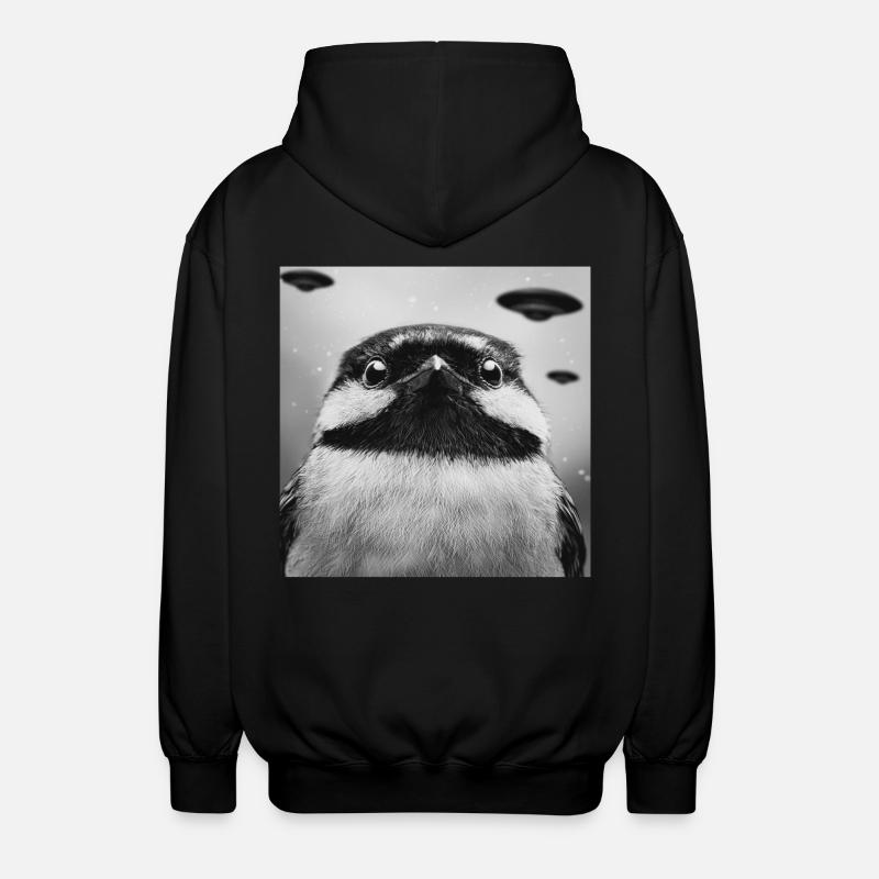 Meise - Unisex Kapuzenjacke - Schwarz