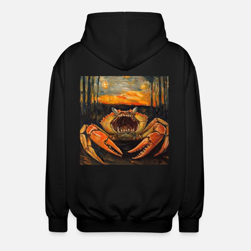 Krabbe - Unisex Kapuzenjacke - Schwarz