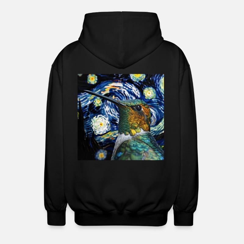 Kolibri - Unisex Kapuzenjacke - Schwarz