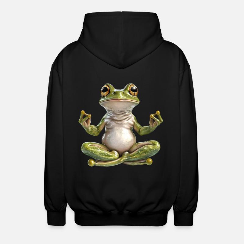 Frosch - Unisex Kapuzenjacke - Schwarz
