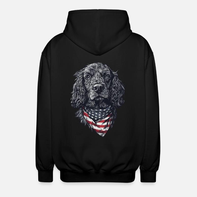 Cocker Spaniel - Unisex Kapuzenjacke - Schwarz