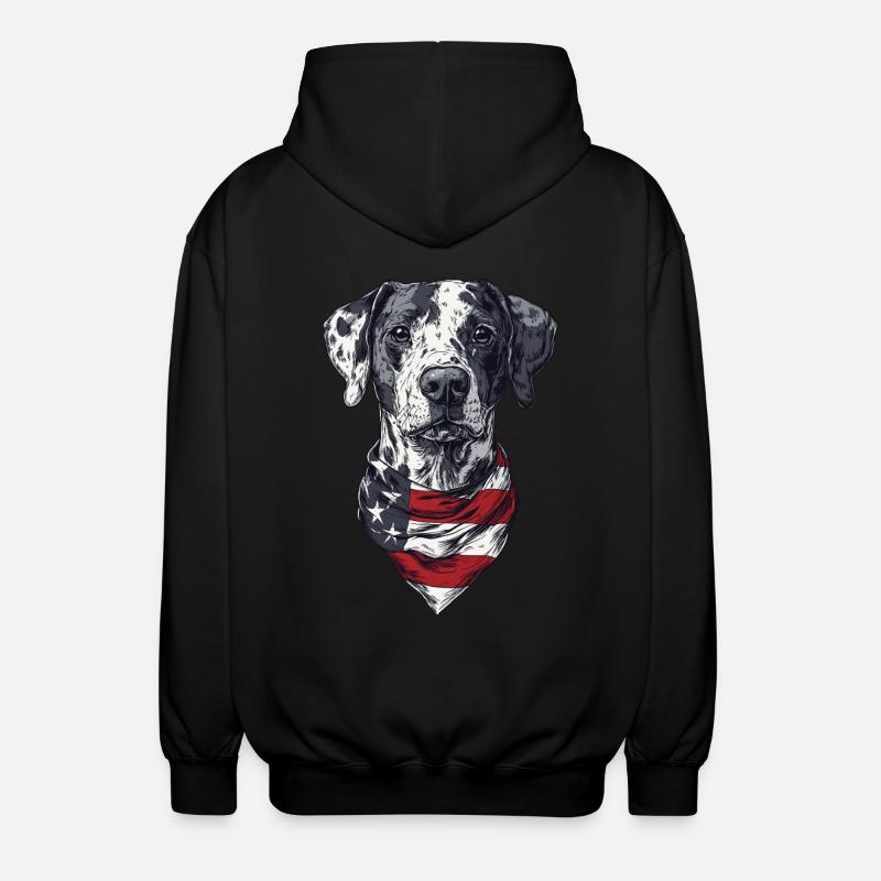 Dalmatiner - Unisex Kapuzenjacke - Schwarz