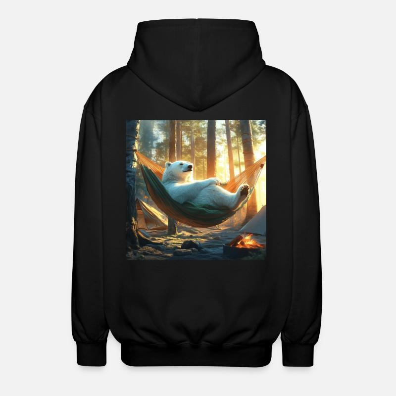 Eisbär - Unisex Kapuzenjacke - Schwarz