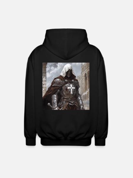 Soldat Krieger - Unisex Kapuzenjacke - Schwarz