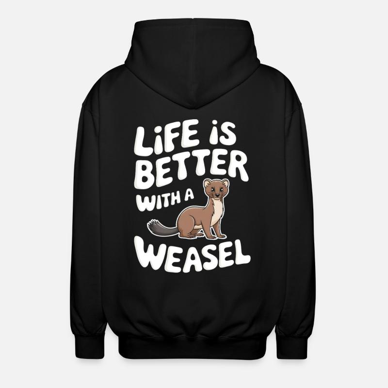 Wiesel - Unisex Kapuzenjacke - Schwarz