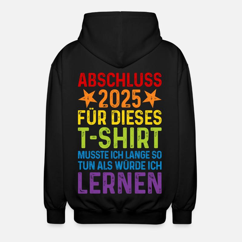 Abschluss 2025 - Unisex Kapuzenjacke - Schwarz