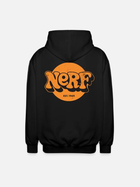 Nerf 1969 Logo Orange - Unisex Kapuzenjacke - Schwarz