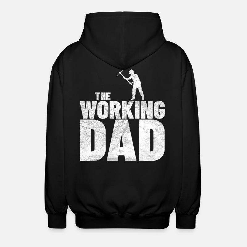 THE WORKING DAD - Unisex Kapuzenjacke - Schwarz
