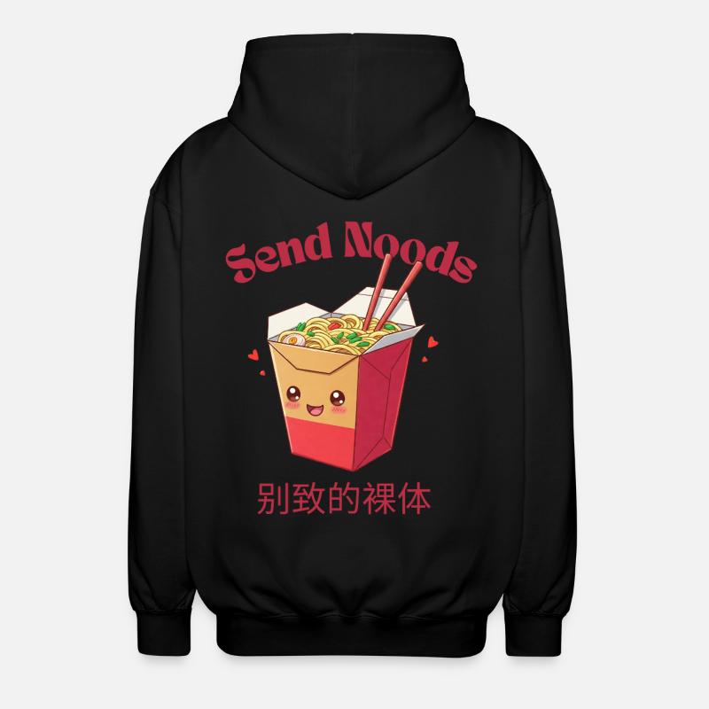 Send Noods - Unisex Kapuzenjacke - Schwarz