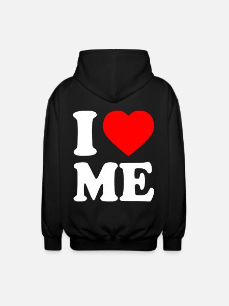 I love me - Unisex Kapuzenjacke - Schwarz